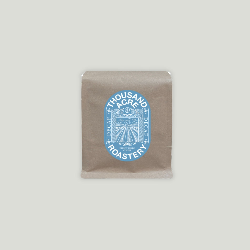 Colombia Decaf Dark Roast Ground Coffee | Thousand Acre Roastery