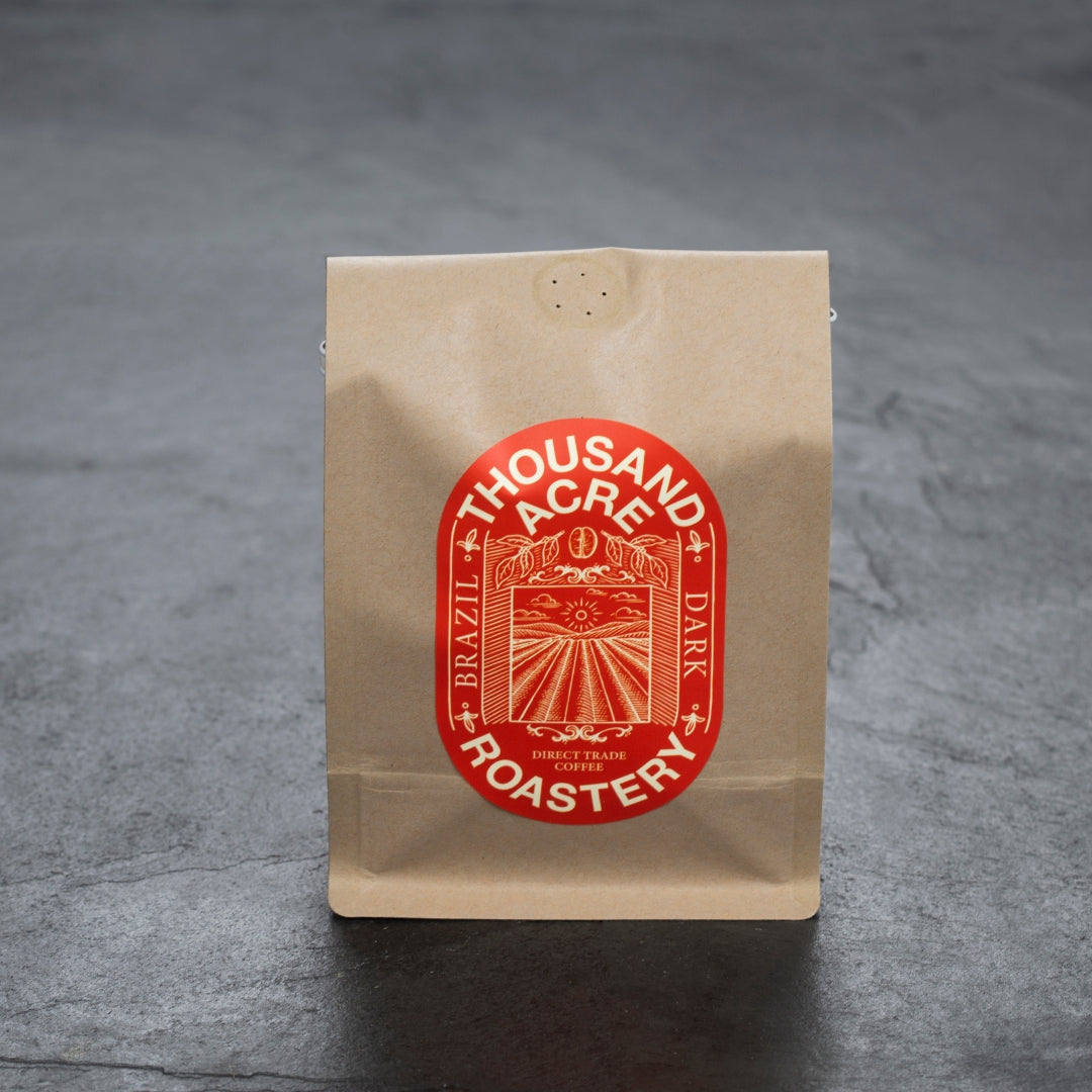 Brazil Specialty Dark Roast Ground Coffee | Thousand Acre Roastery